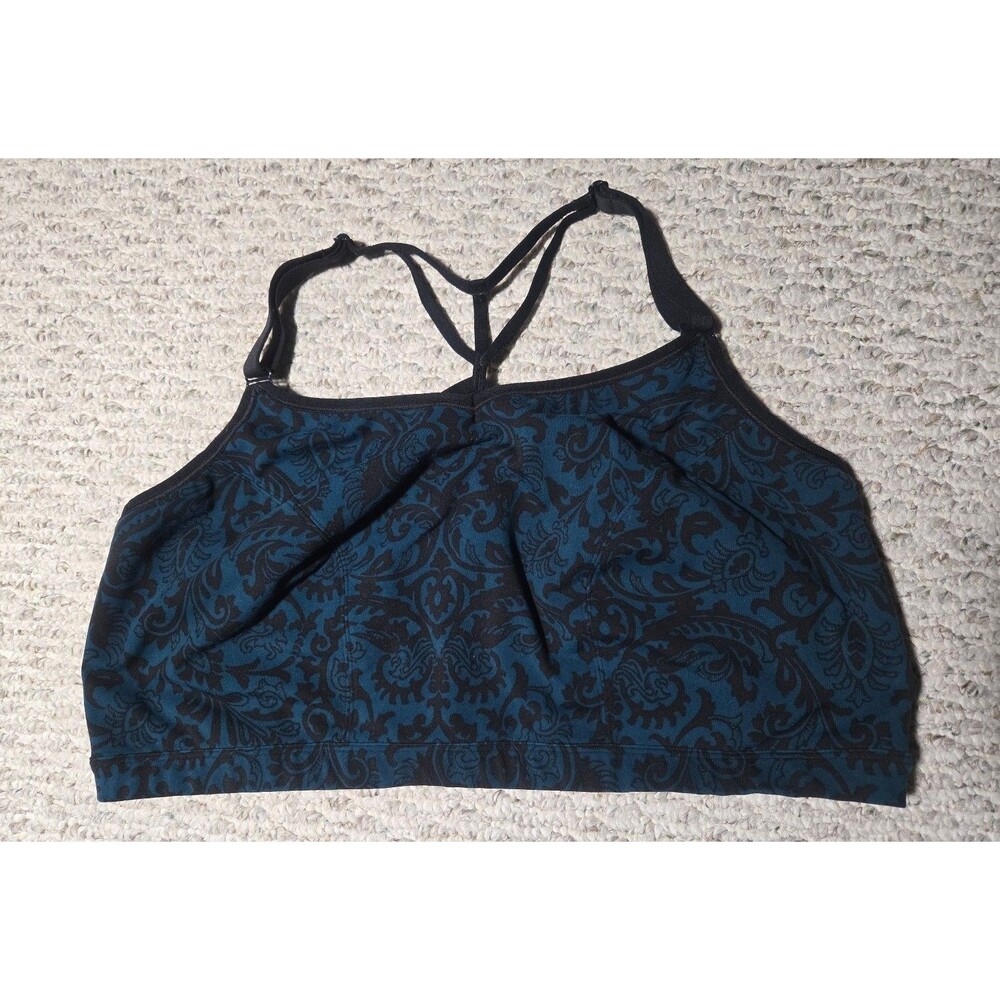 Livi Lane Bryant triple Strappy Back Sports Bra Wicking Low Impact Plus 26/28